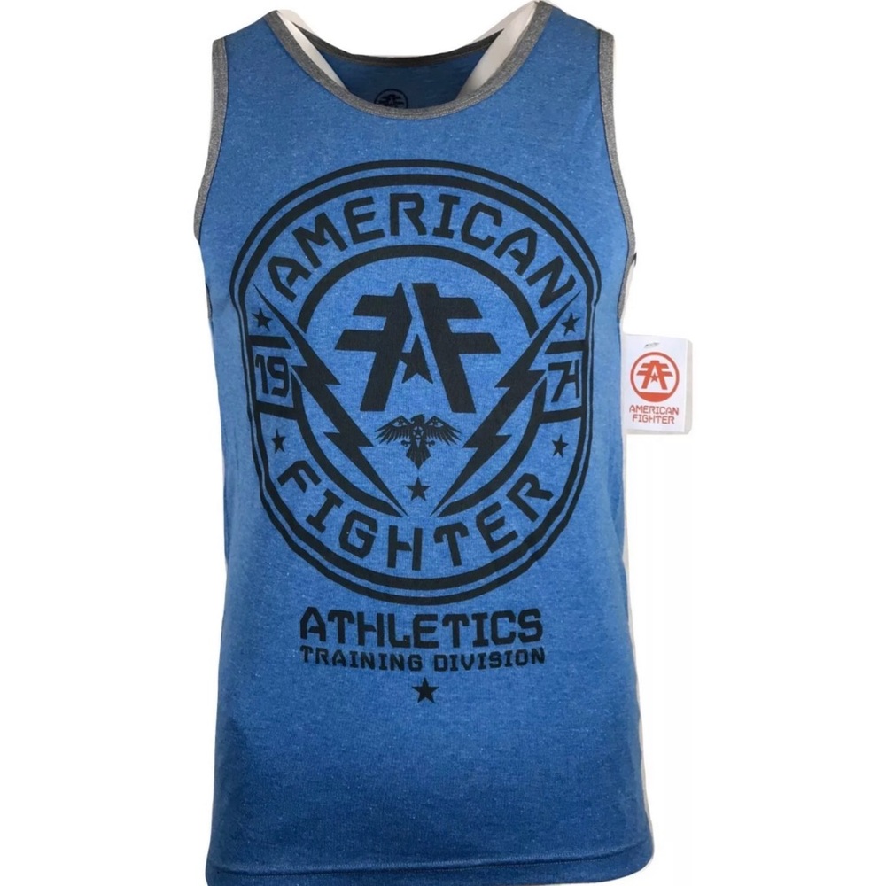 AMERICAN FIGHTER Mens T-Shirt LANGLEY TANK trainin - Picture 2 of 8